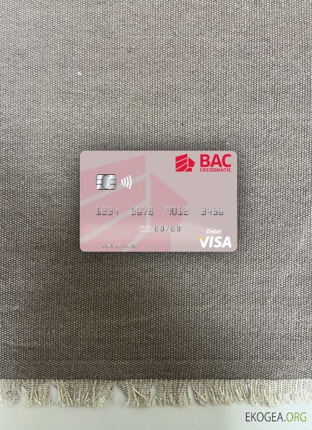 Nicaragua BAC Credomatic visa carte de débit photolook avant